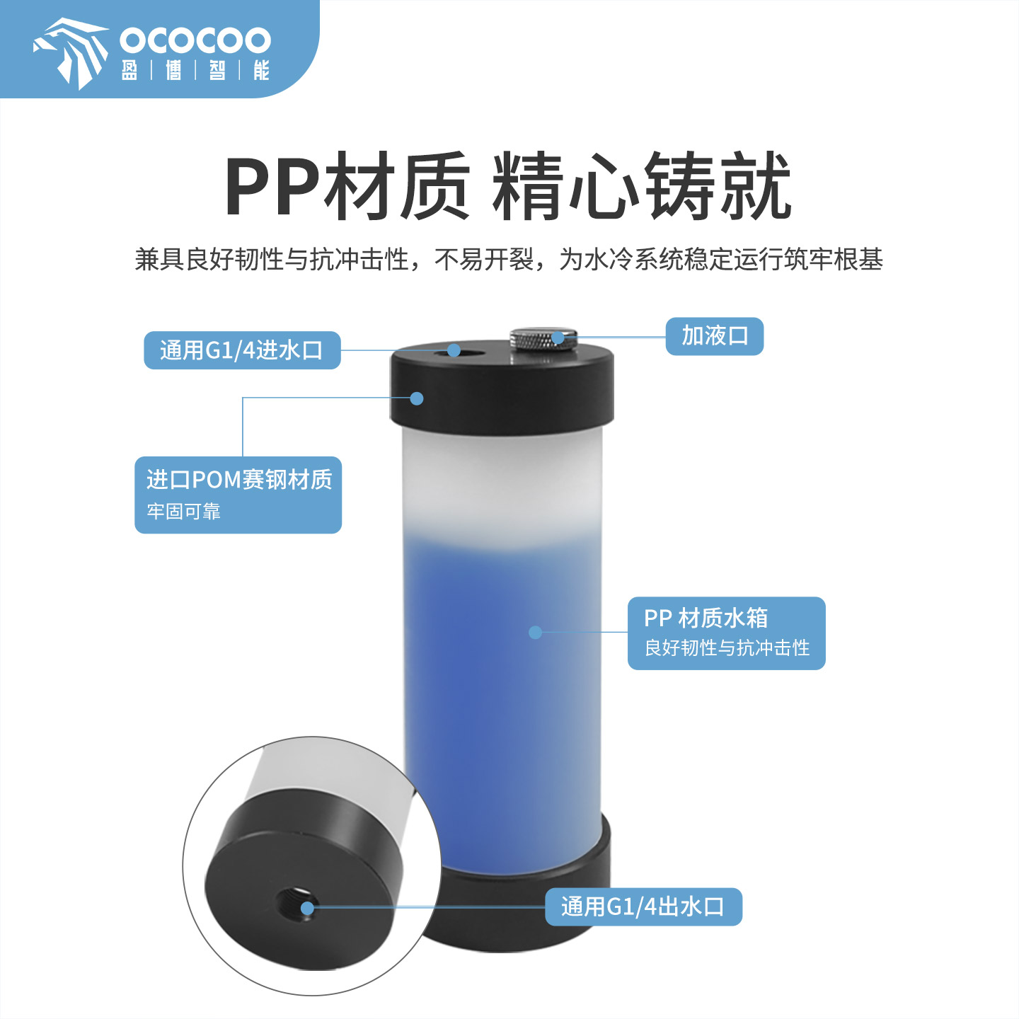 盈博新款水箱材质升级：PP材质带来更适配的储水体验