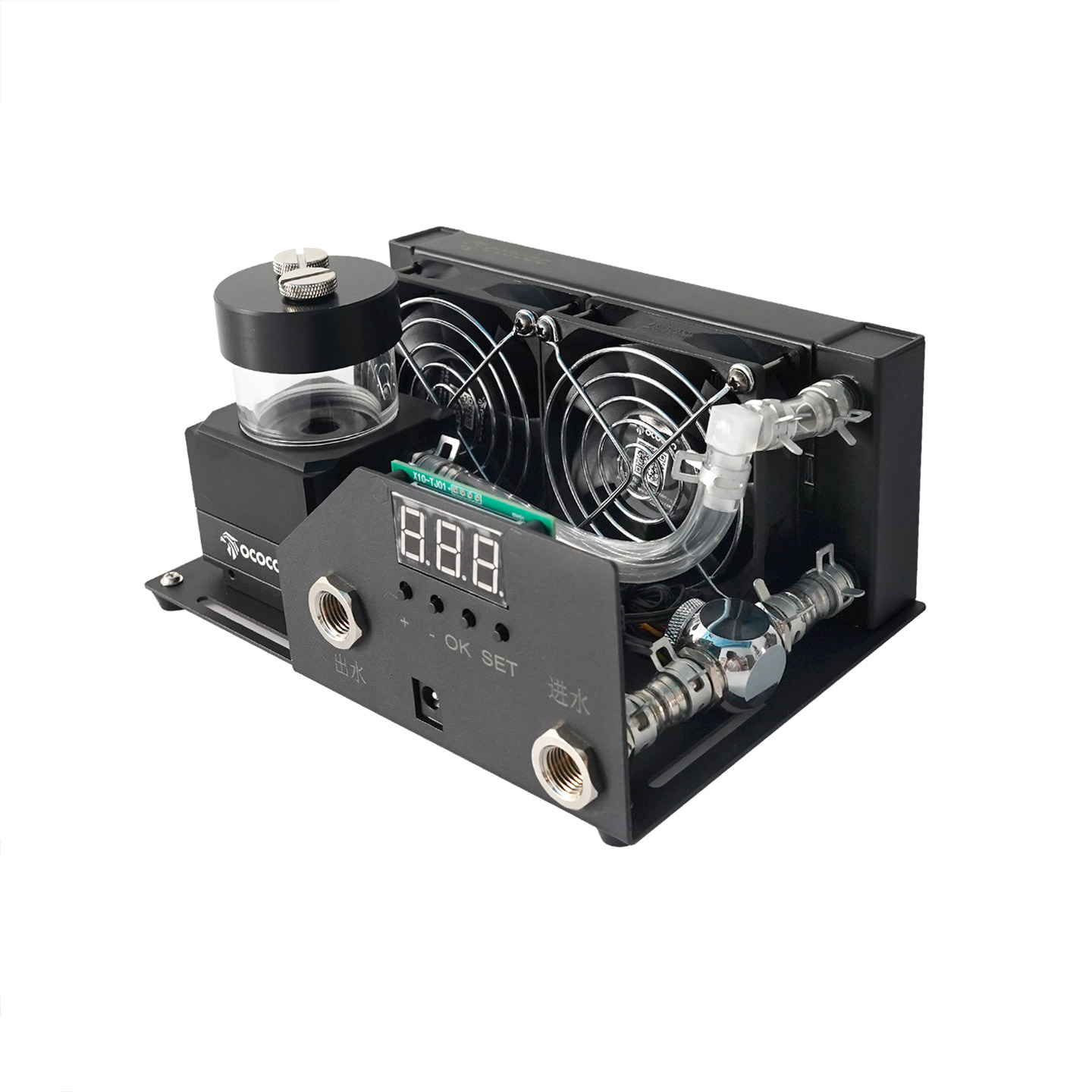盈博带温控内置式AC160-X10水冷散热模组